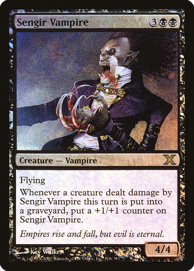 Sengir Vampire (Premium Foil) [Tenth Edition] | Cards and Coasters CA