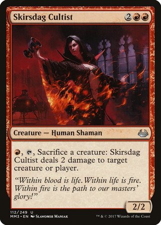 Skirsdag Cultist [Modern Masters 2017] | Cards and Coasters CA