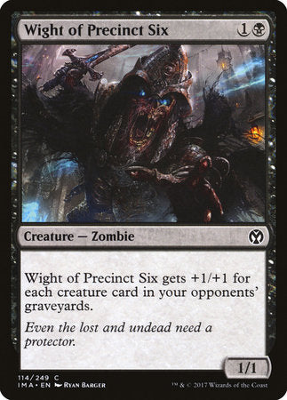 Wight of Precinct Six [Iconic Masters] | Cards and Coasters CA