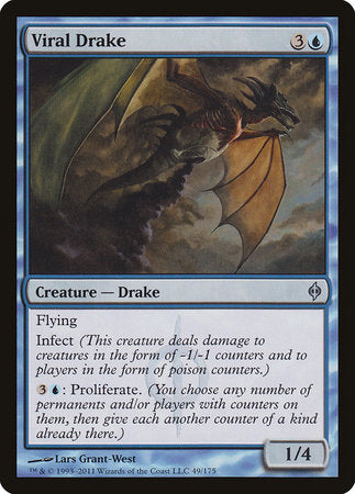 Viral Drake [New Phyrexia] | Cards and Coasters CA