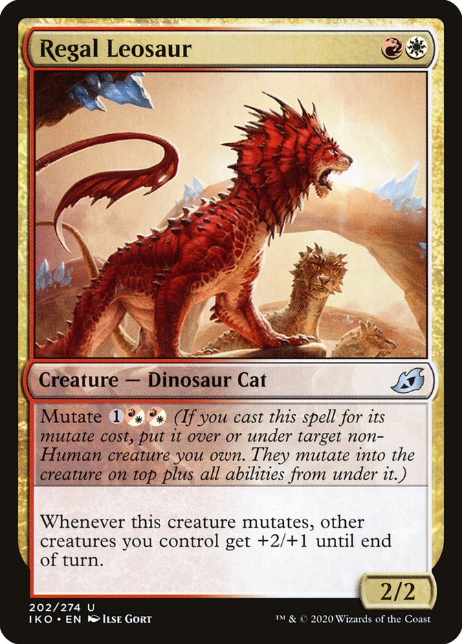 Regal Leosaur [Ikoria: Lair of Behemoths] | Cards and Coasters CA