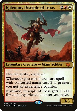 Kalemne, Disciple of Iroas (Oversized) [Commander 2015 Oversized] | Cards and Coasters CA