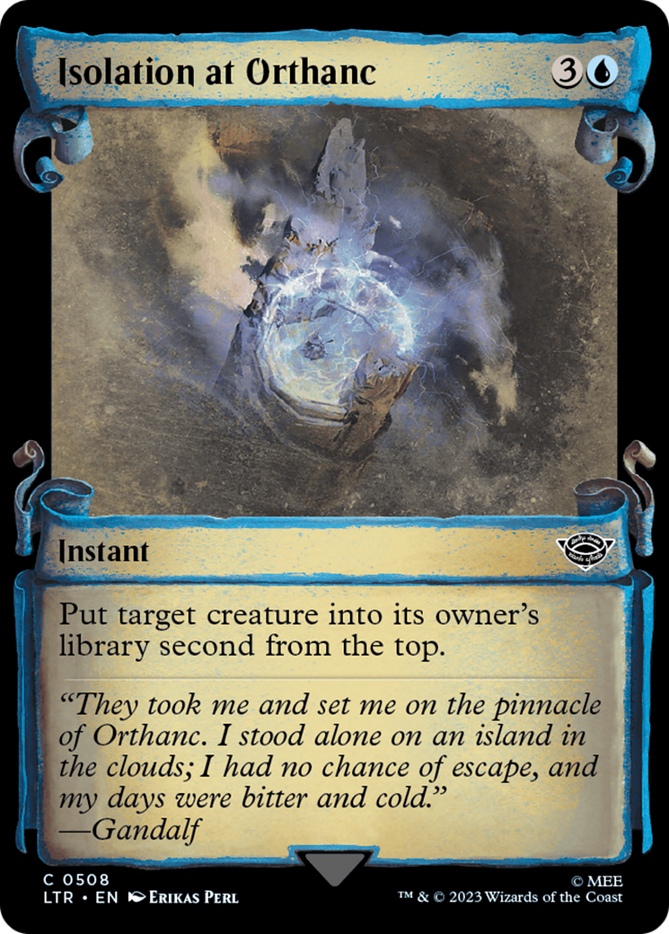 Isolation at Orthanc [The Lord of the Rings: Tales of Middle-Earth Showcase Scrolls] | Cards and Coasters CA