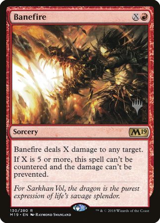 Banefire [Core Set 2019 Promos] | Cards and Coasters CA