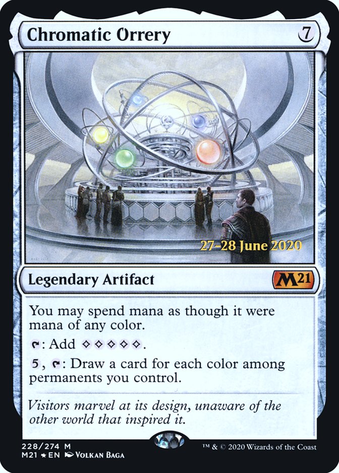 Chromatic Orrery  [Core Set 2021 Prerelease Promos] | Cards and Coasters CA