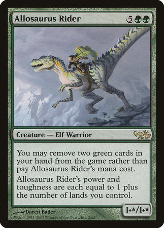 Allosaurus Rider [Duel Decks: Elves vs. Goblins] | Cards and Coasters CA