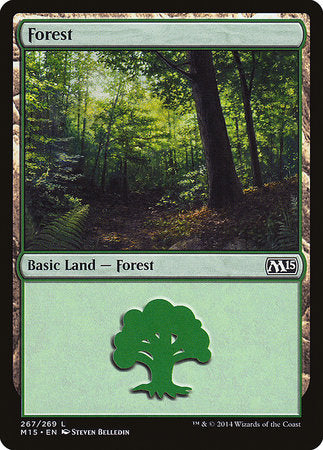 Forest (267) [Magic 2015] | Cards and Coasters CA