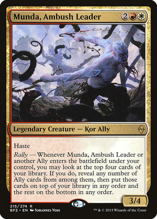 Munda, Ambush Leader [Battle for Zendikar] | Cards and Coasters CA