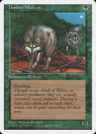 Timber Wolves [Fourth Edition] | Cards and Coasters CA