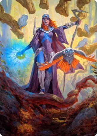 Kasmina, Enigma Sage Art Card [Strixhaven: School of Mages Art Series] | Cards and Coasters CA