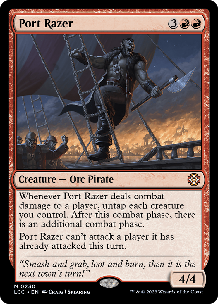 Port Razer [The Lost Caverns of Ixalan Commander] | Cards and Coasters CA