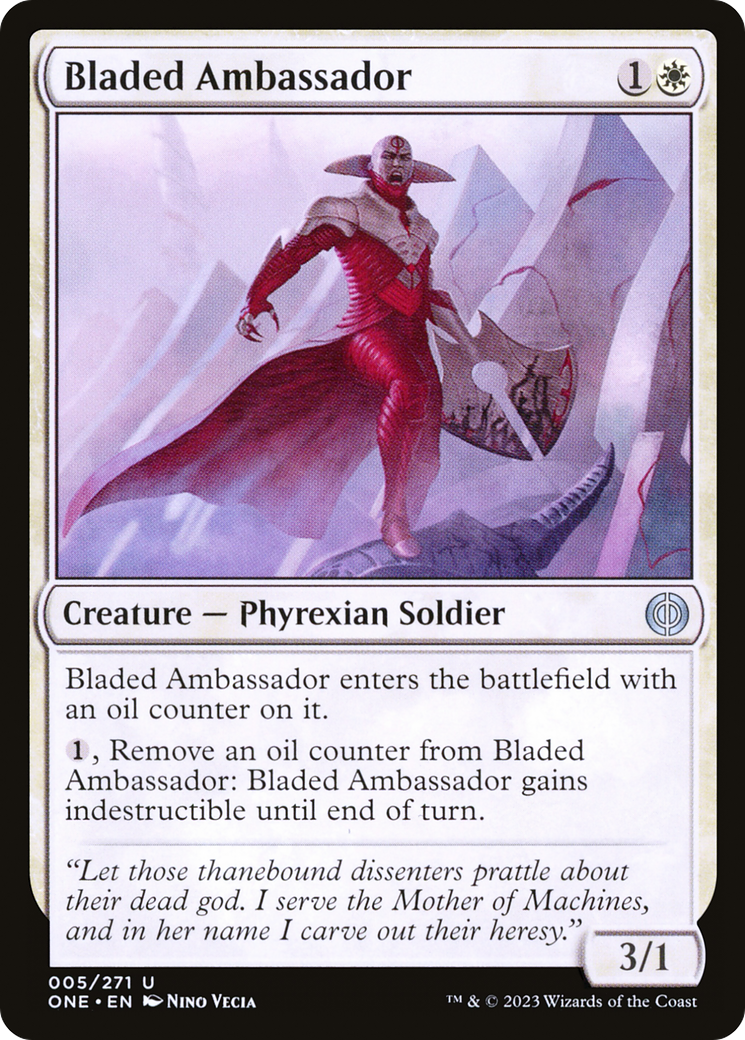 Bladed Ambassador [Phyrexia: All Will Be One] | Cards and Coasters CA