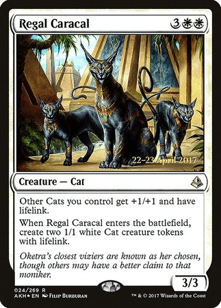 Regal Caracal [Amonkhet Promos] | Cards and Coasters CA