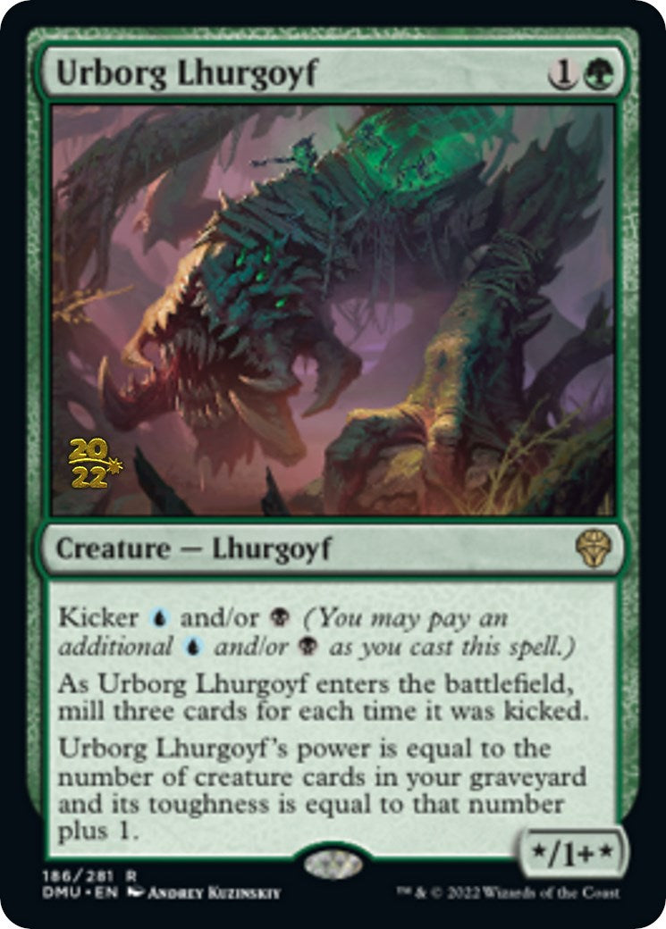 Urborg Lhurgoyf [Dominaria United Prerelease Promos] | Cards and Coasters CA