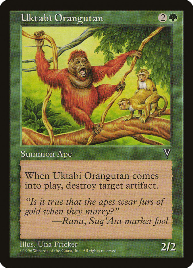 Uktabi Orangutan [Visions] | Cards and Coasters CA