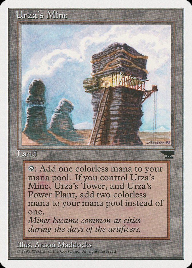 Urza's Mine (Sky Background) [Chronicles] | Cards and Coasters CA