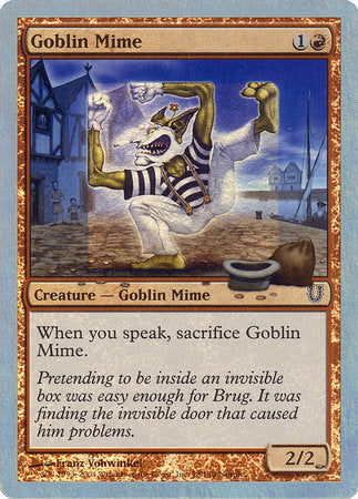 Goblin Mime (Alternate Foil) [Unhinged] | Cards and Coasters CA