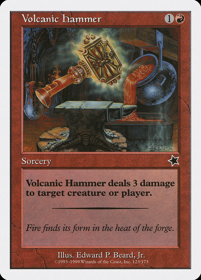 Volcanic Hammer [Starter 1999] | Cards and Coasters CA