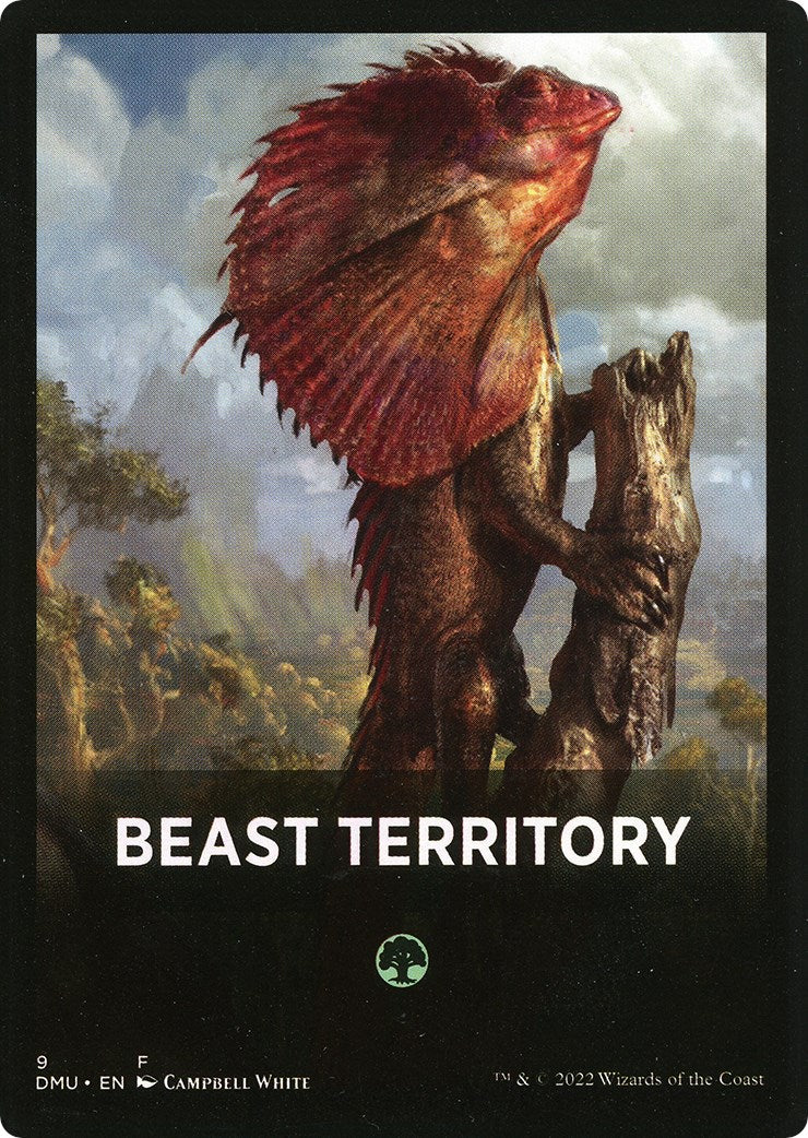 Beast Territory Theme Card [Dominaria United Tokens] | Cards and Coasters CA