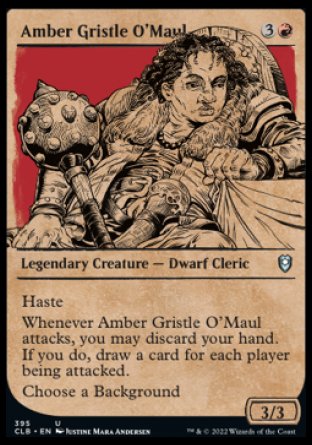 Amber Gristle O'Maul (Showcase) [Commander Legends: Battle for Baldur's Gate] | Cards and Coasters CA