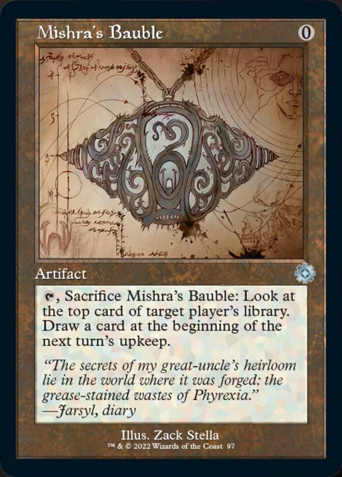 Mishra's Bauble (Retro Schematic) [The Brothers' War Retro Artifacts] | Cards and Coasters CA