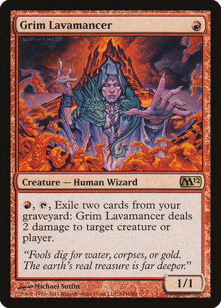 Grim Lavamancer [Magic 2012] | Cards and Coasters CA