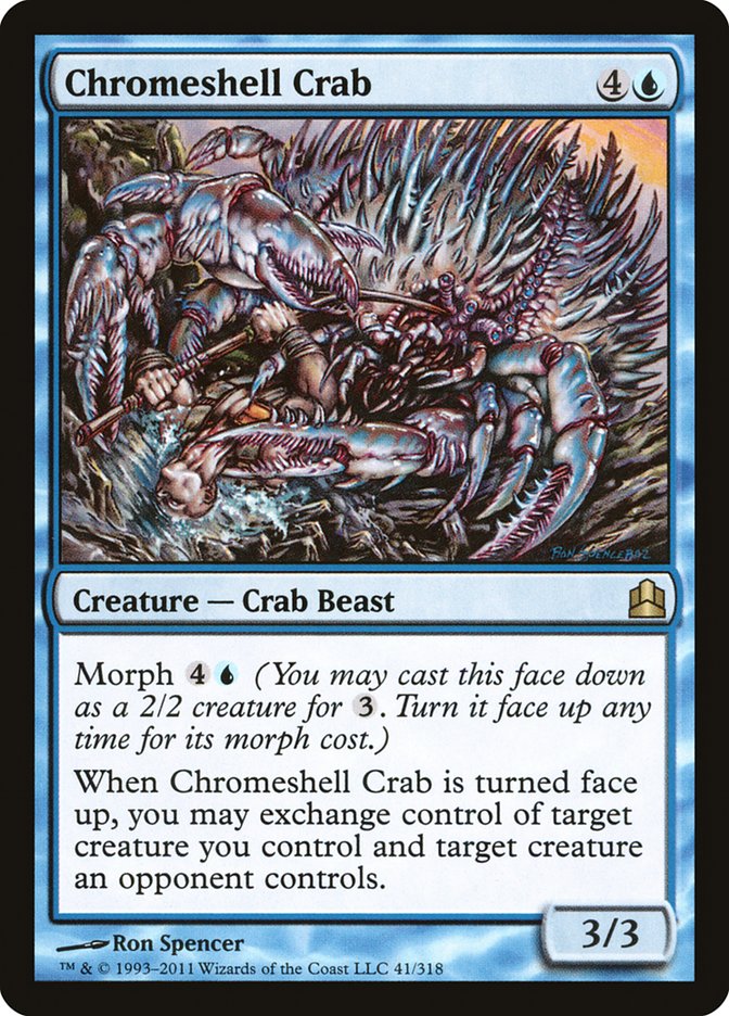 Chromeshell Crab [Commander 2011] | Cards and Coasters CA