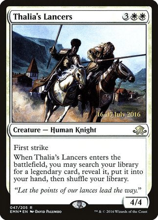 Thalia's Lancers [Eldritch Moon Promos] | Cards and Coasters CA