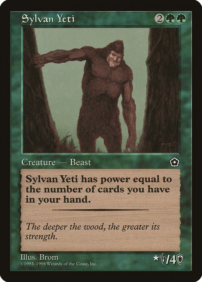 Sylvan Yeti [Portal Second Age] | Cards and Coasters CA