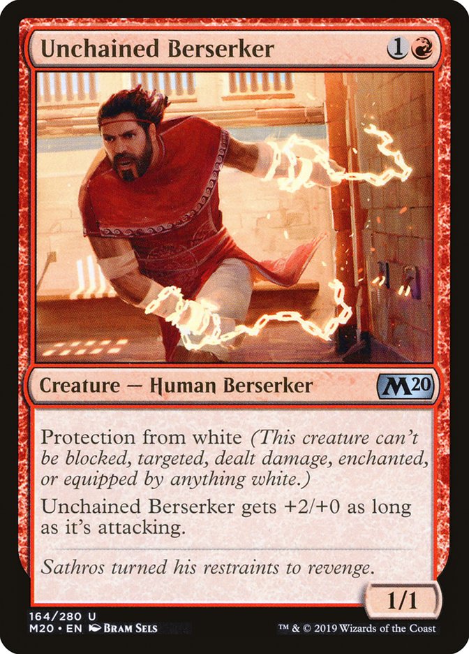 Unchained Berserker [Core Set 2020] | Cards and Coasters CA