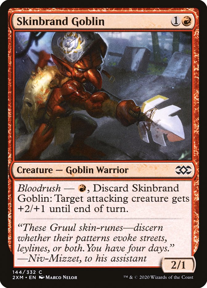 Skinbrand Goblin [Double Masters] | Cards and Coasters CA