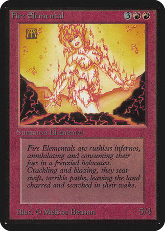 Fire Elemental [Limited Edition Alpha] | Cards and Coasters CA