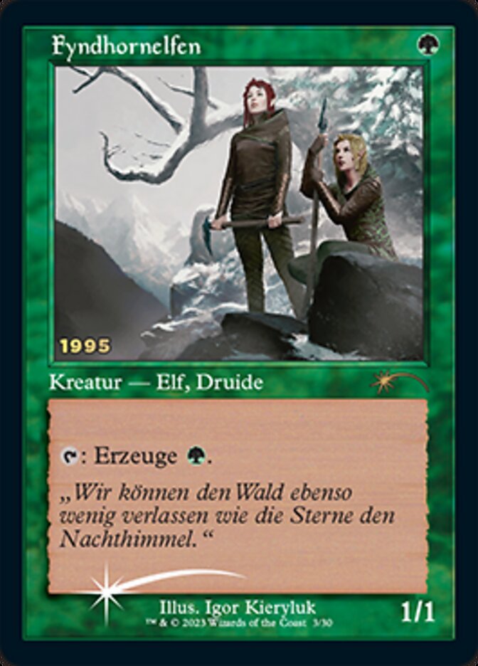 Fyndhornelfen (Fyndhorn Elves) [30th Anniversary Promos] | Cards and Coasters CA