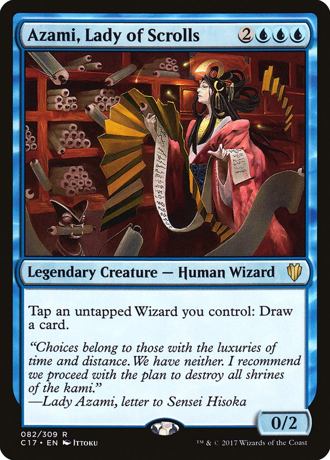 Azami, Lady of Scrolls [Commander 2017] | Cards and Coasters CA