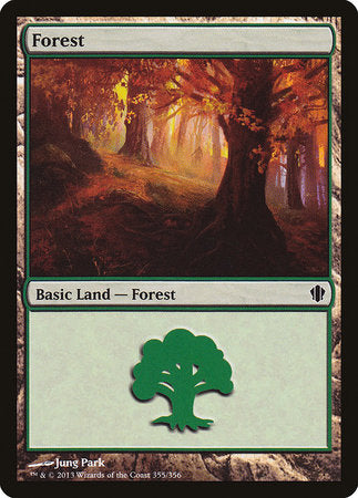 Forest (355) [Commander 2013] | Cards and Coasters CA