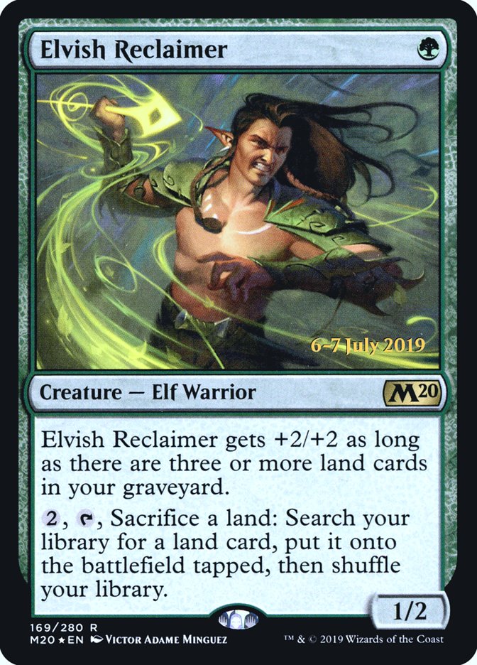 Elvish Reclaimer  [Core Set 2020 Prerelease Promos] | Cards and Coasters CA