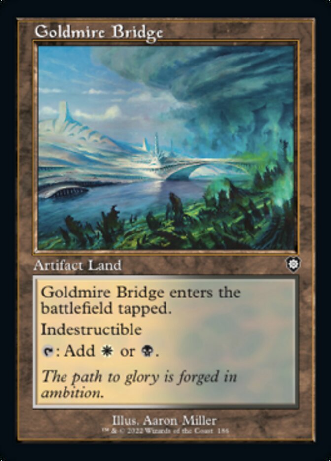 Goldmire Bridge (Retro) [The Brothers' War Commander] | Cards and Coasters CA