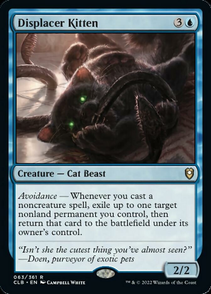 Displacer Kitten [Commander Legends: Battle for Baldur's Gate] | Cards and Coasters CA