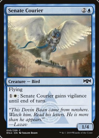 Senate Courier [Ravnica Allegiance] | Cards and Coasters CA