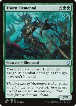 Thorn Elemental [Dominaria] | Cards and Coasters CA