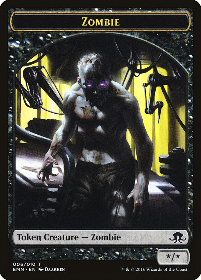 Zombie (006/010) [Eldritch Moon Tokens] | Cards and Coasters CA