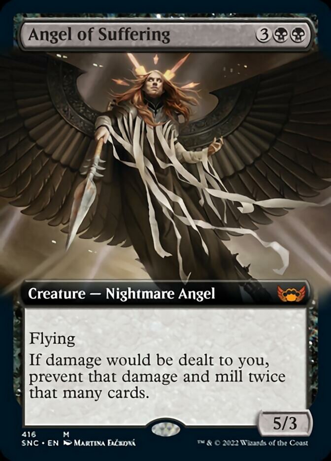 Angel of Suffering (Extended Art) [Streets of New Capenna] | Cards and Coasters CA