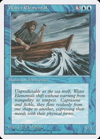 Water Elemental [Fourth Edition] | Cards and Coasters CA