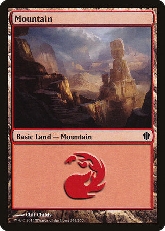 Mountain (349) [Commander 2013] | Cards and Coasters CA