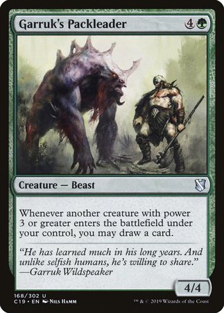 Garruk's Packleader [Commander 2019] | Cards and Coasters CA