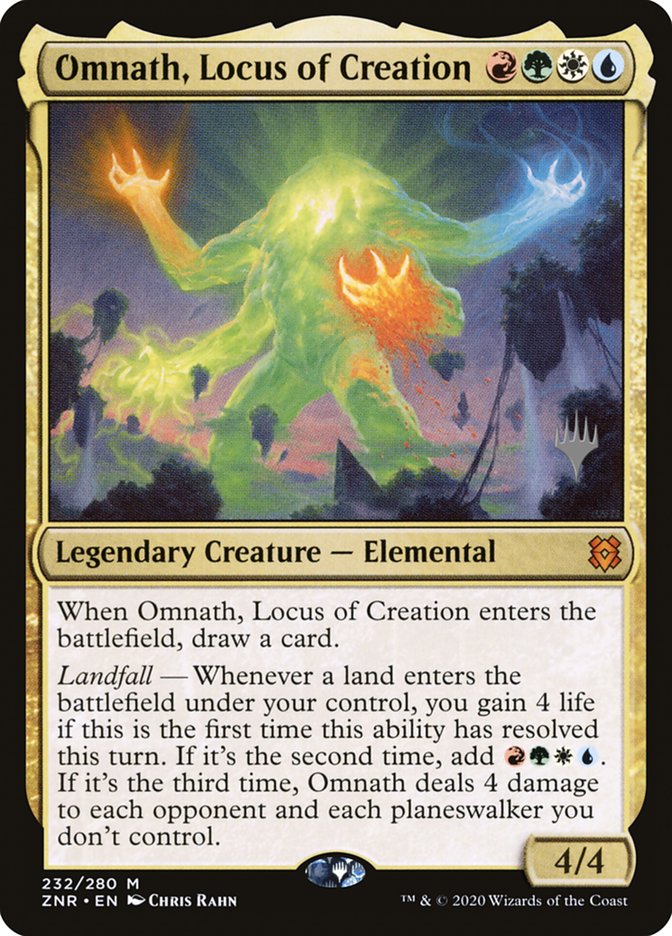 Omnath, Locus of Creation (Promo Pack) [Zendikar Rising Promos] | Cards and Coasters CA