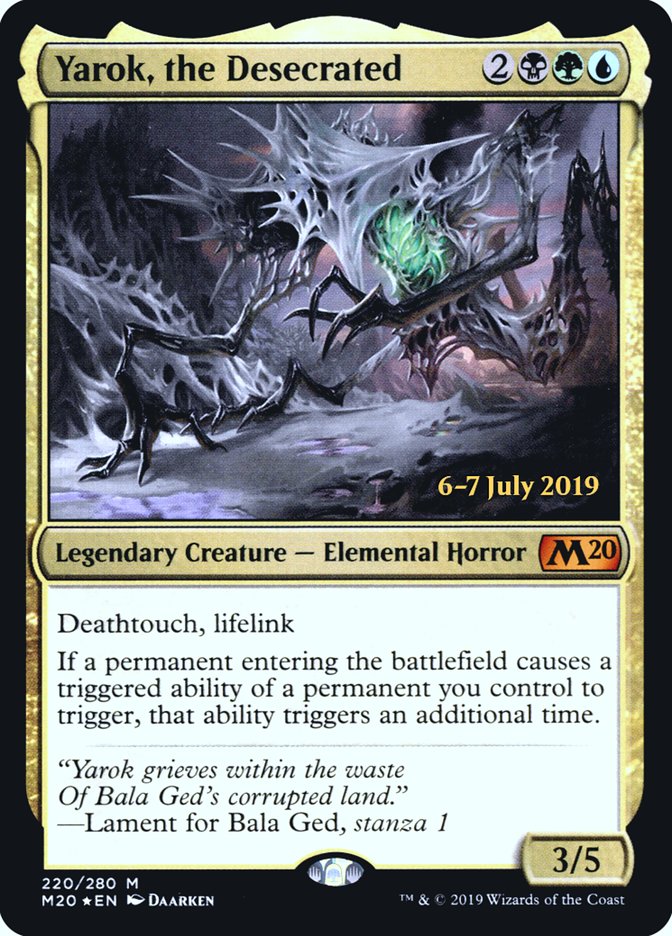 Yarok, the Desecrated  [Core Set 2020 Prerelease Promos] | Cards and Coasters CA
