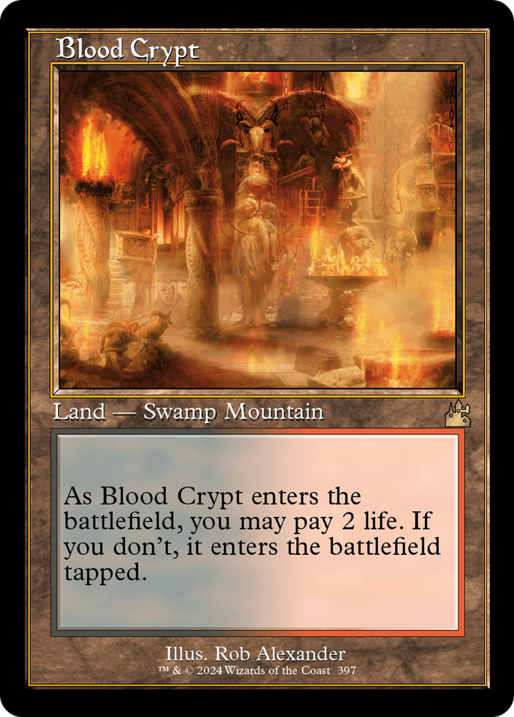 Blood Crypt (Retro) [Ravnica Remastered] | Cards and Coasters CA