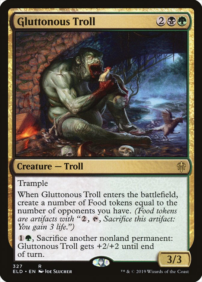 Gluttonous Troll [Throne of Eldraine] | Cards and Coasters CA