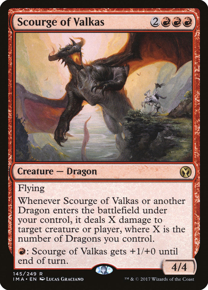 Scourge of Valkas [Iconic Masters] | Cards and Coasters CA